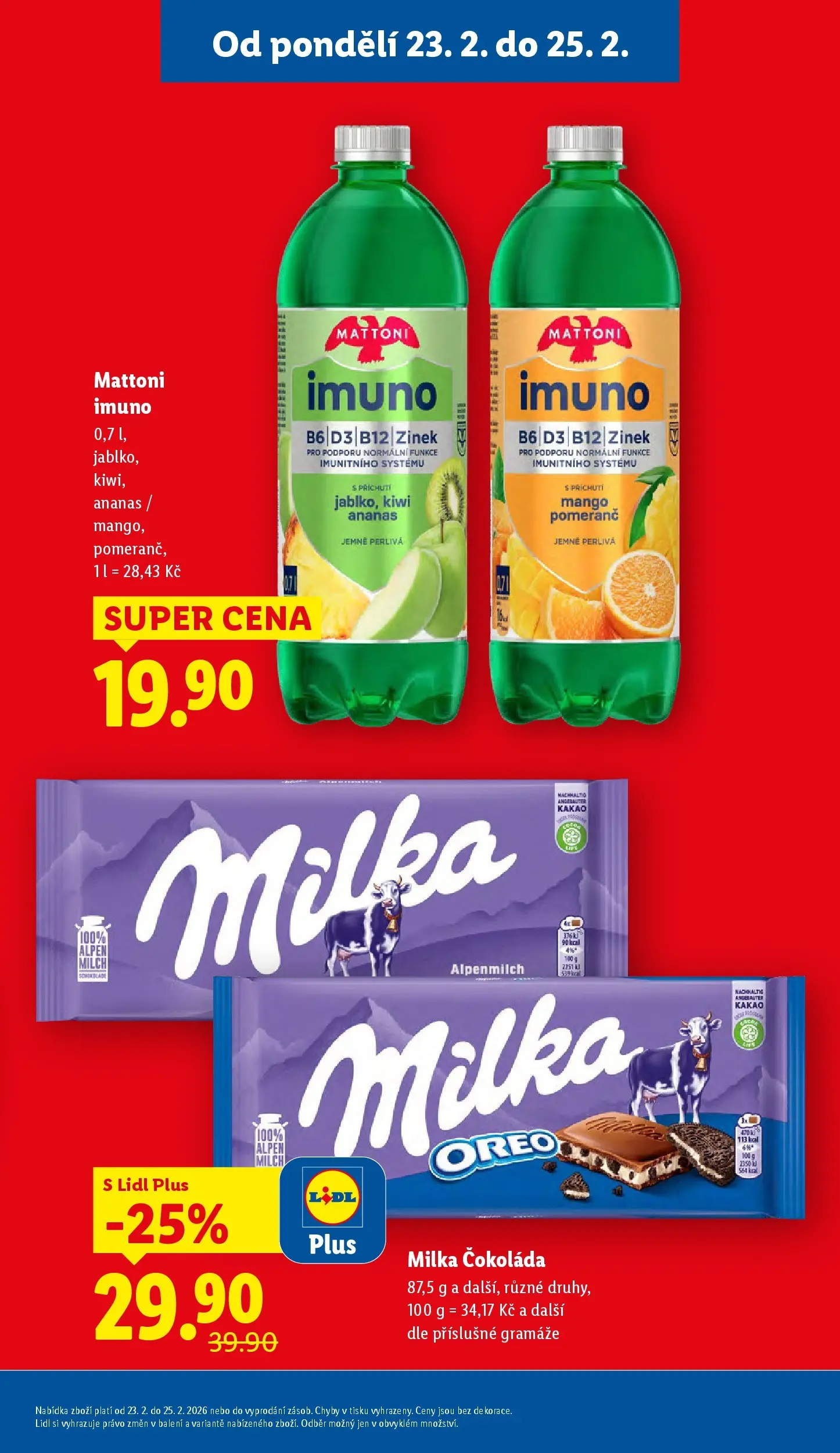Lidl leták od 22.02.2026 - Nový akční leták | Strana: 5 | Produkty: Čokoláda milka, Čokoláda, Milka, Kakao