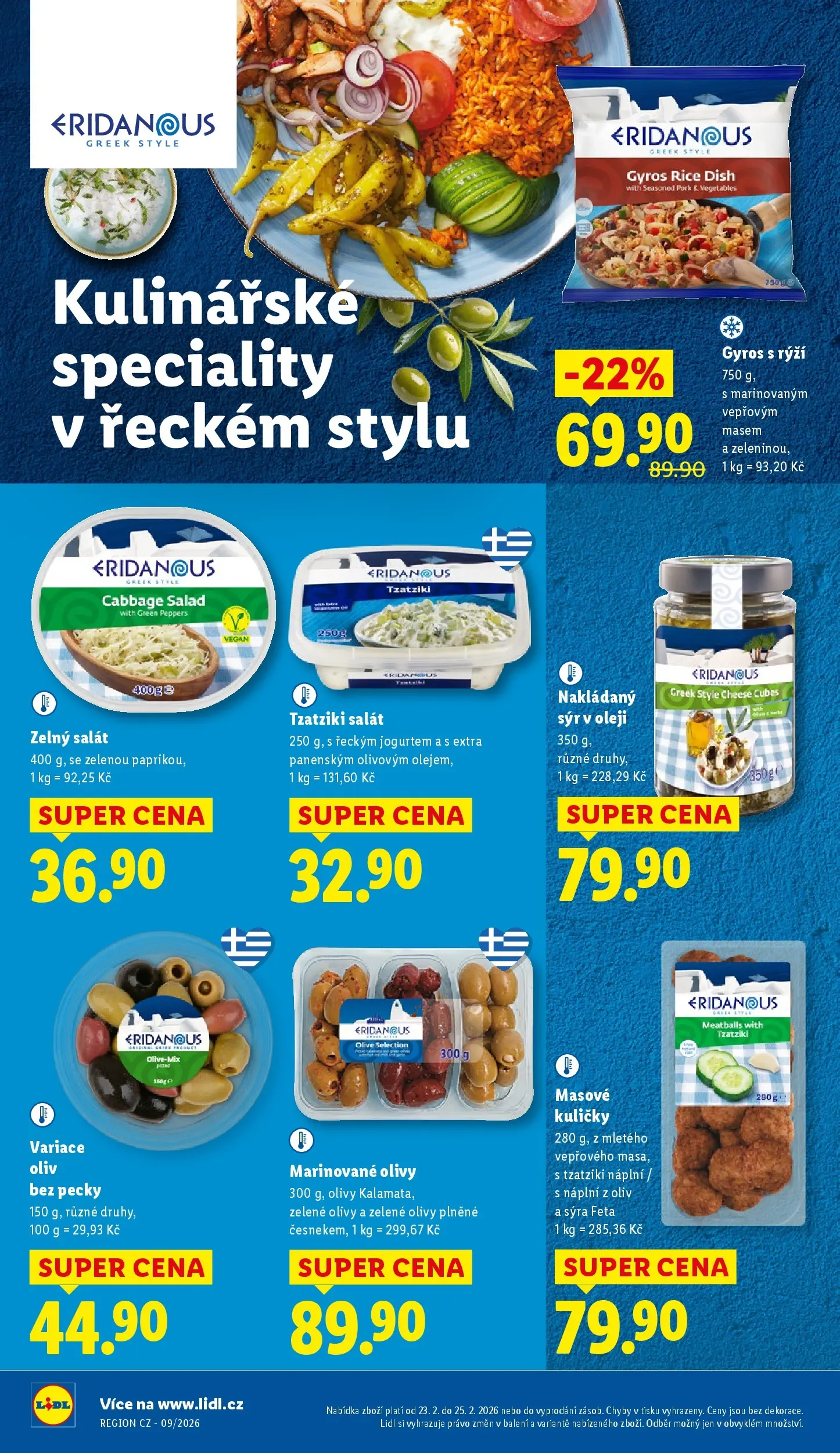 Lidl leták od 22.02.2026 - Nový akční leták | Strana: 18 | Produkty: Vegan, Salát, Rýži, Olivy