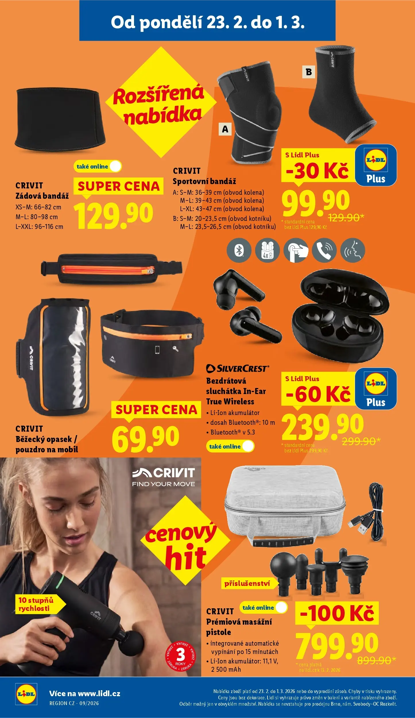 Lidl leták od 22.02.2026 - Nový akční leták | Strana: 38 | Produkty: Opasek, Sluchátka, Pouzdro, Bezdrátová sluchátka