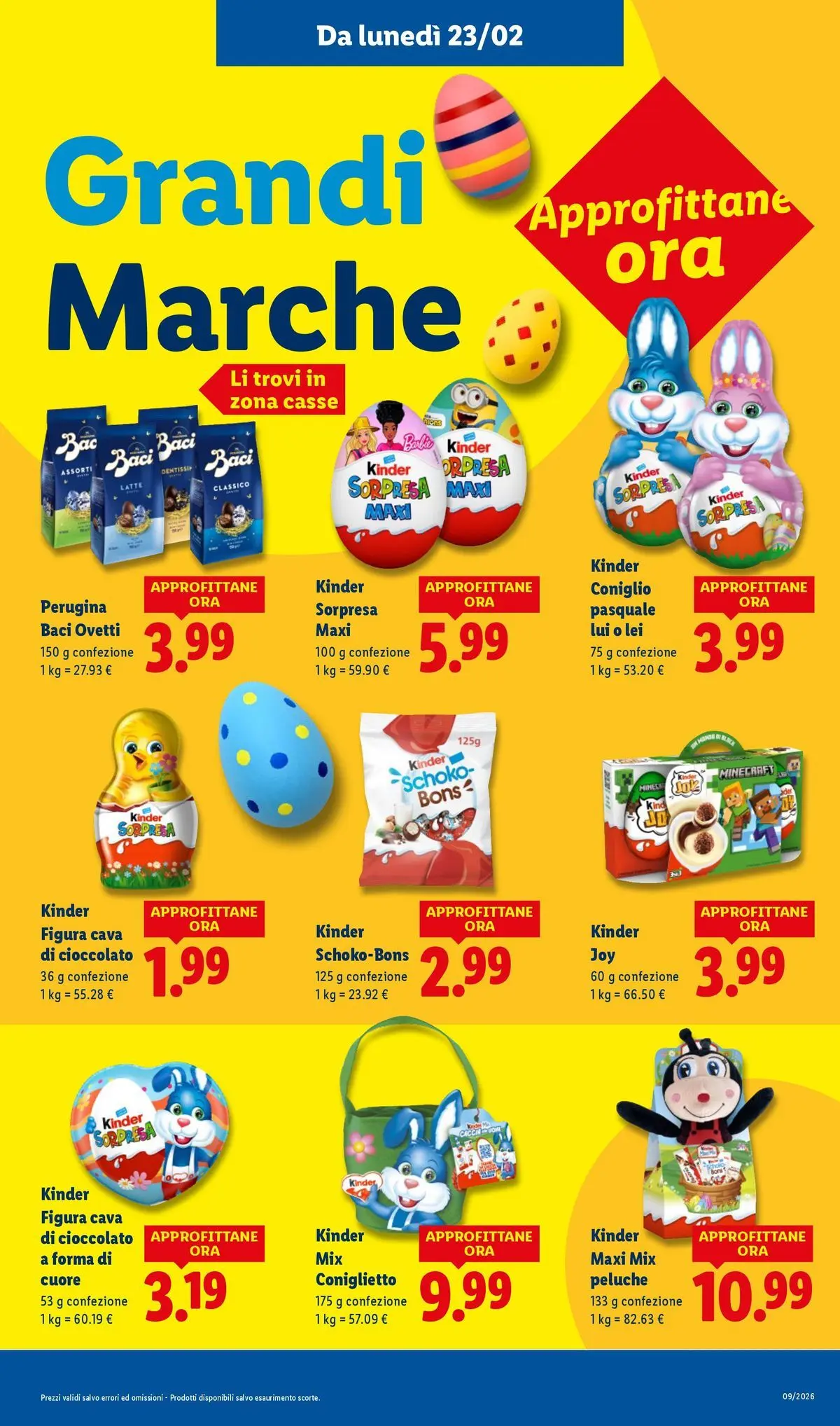LIDL volantino della prossima settimana dal ﻿22/02/2026﻿ 📣 | Pagina: 9 | Prodotti: Peluche, Cioccolato, Latte