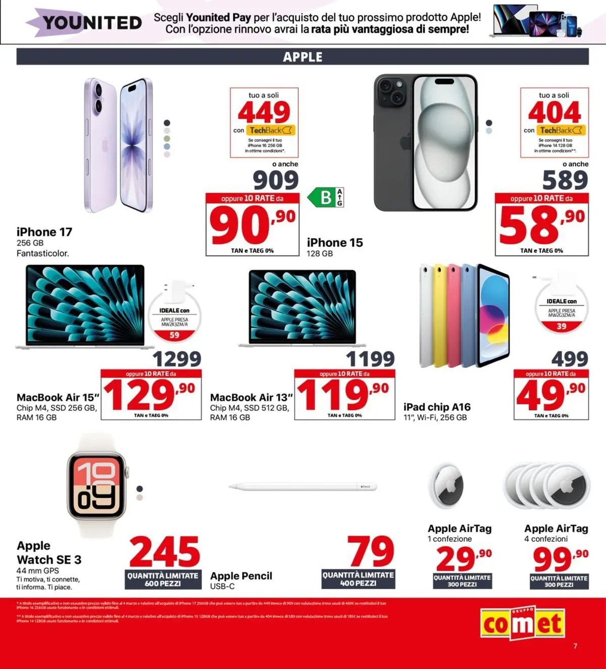 Nuovo Comet Tasso zero catalogo dal 19/02/2026 > offerte anteprima 🛍️ | Pagina: 7 | Prodotti: Macbook air, Ipad, Macbook, Presa