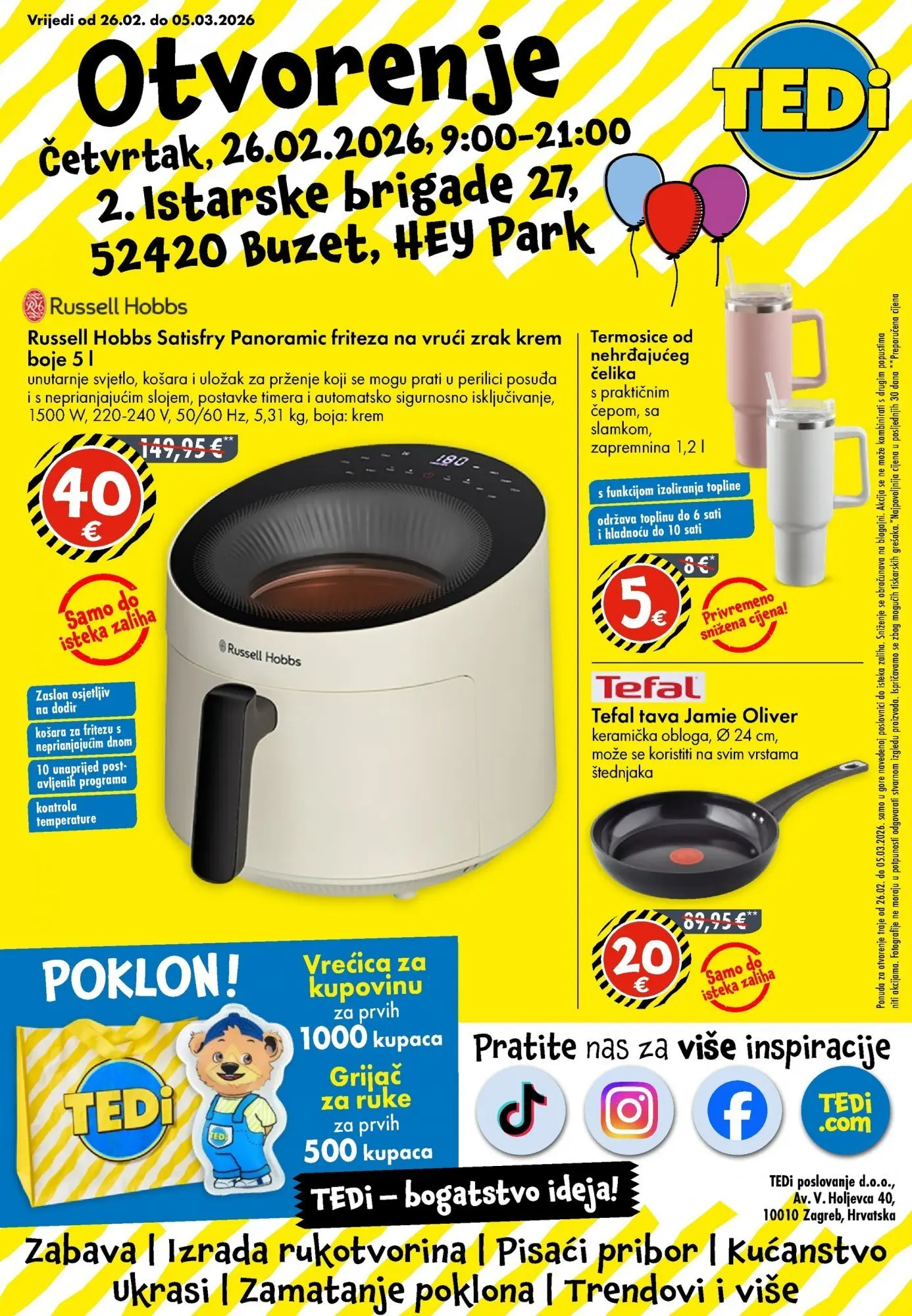 TEDi - TEDi katalog do 28.02.2026 novi od 21.02.2026 na listanje > letak digitalni | Stranica: 1