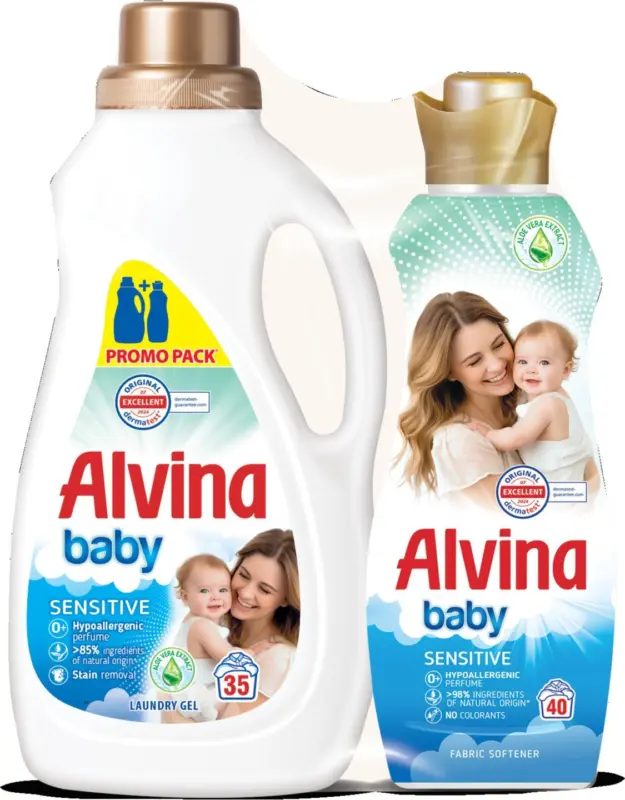 Alvina Baby Гел и Омекотител промопакет