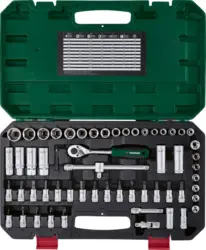 Parkside&reg; Комплект тресчотки с накрайници