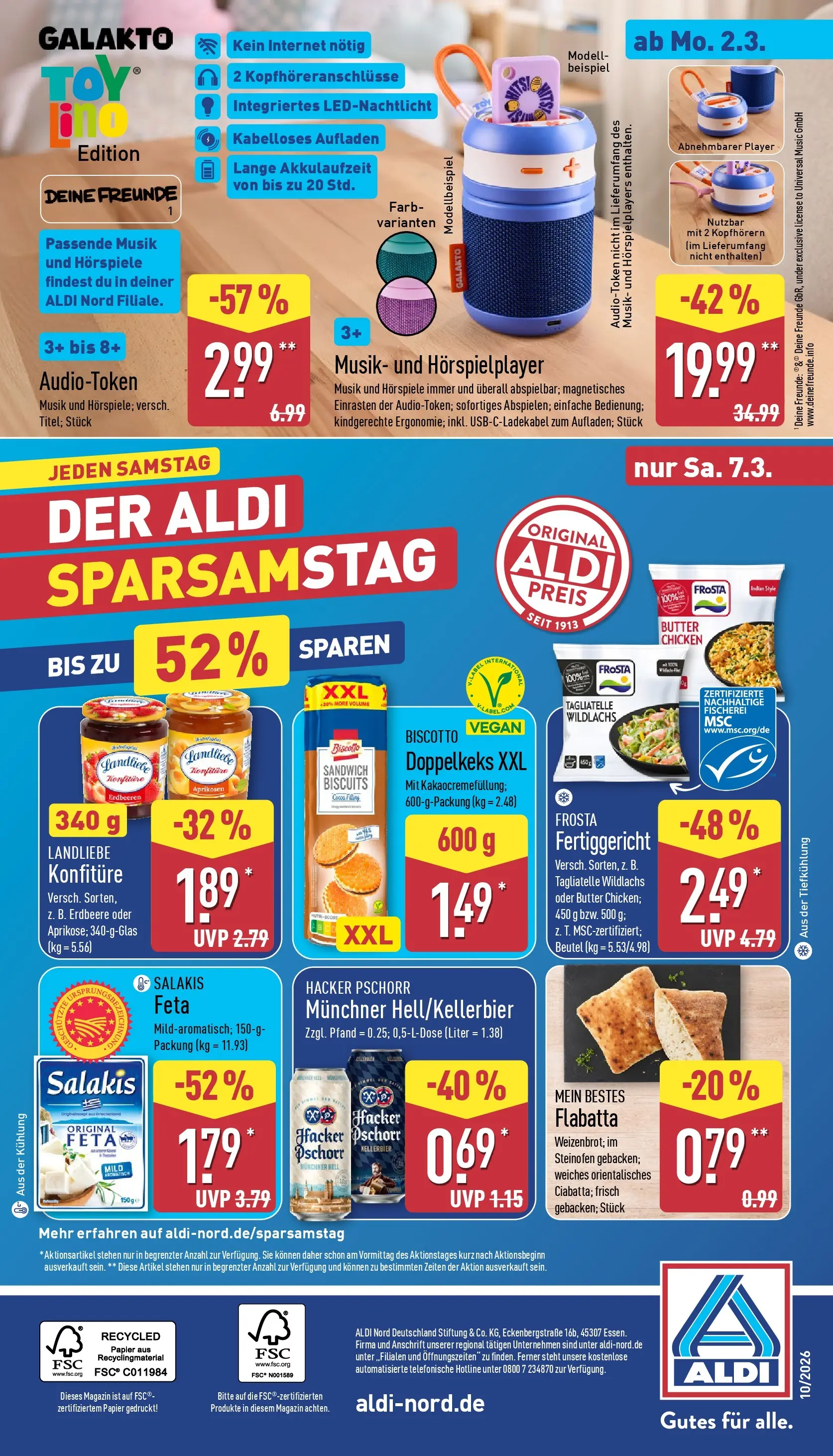 Aldi Wochenangebote (ab 02.03.2026) » Angebote Online | Seite: 37 | Produkte: Feta, Butter, Frosta, Erdbeeren