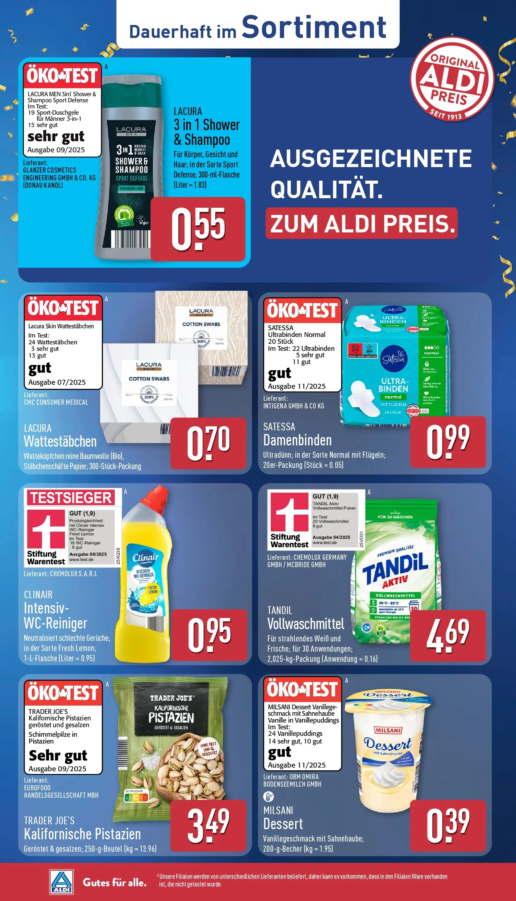 Aldi Wochenangebote (ab 02.03.2026) » Angebote Online | Seite: 38 | Produkte: Wattestäbchen, Öl, Shampoo, Pistazien