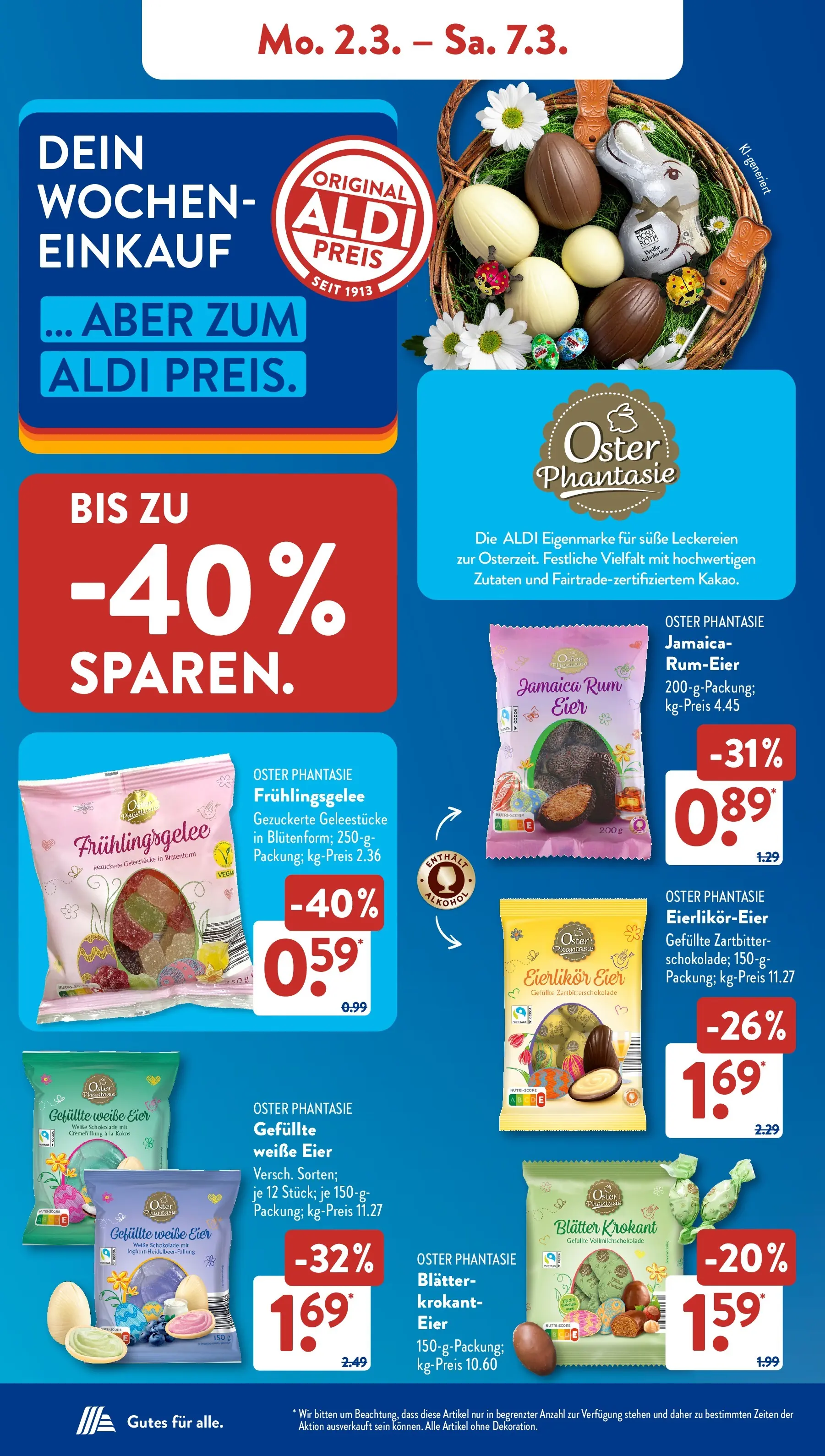 Aldi Süd Wochenangebote (ab 02.03.2026) zum Blättern | Seite: 8 | Produkte: Eier, Schokolade, Rum