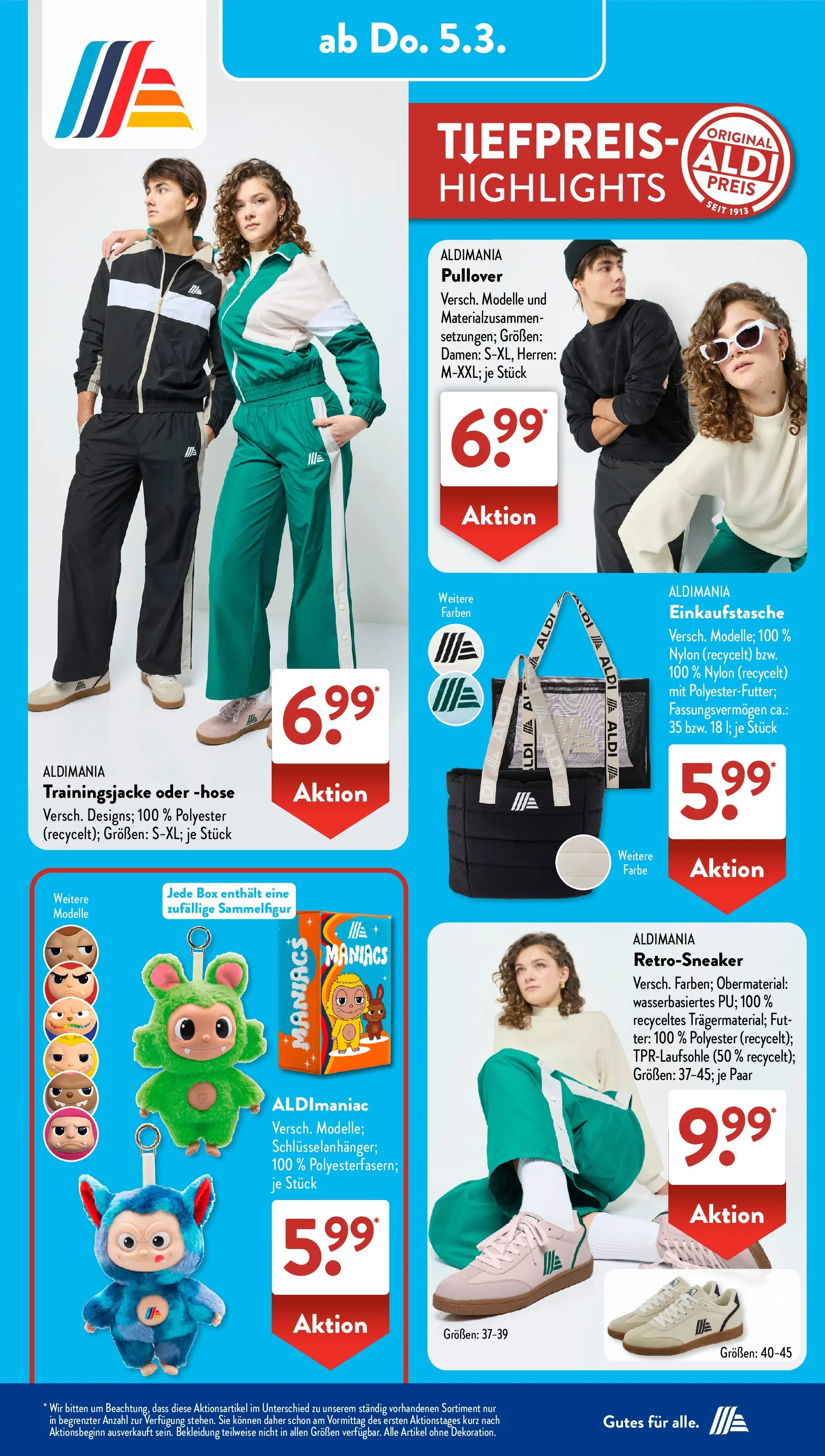 Aldi Süd Wochenangebote (ab 02.03.2026) zum Blättern | Seite: 17 | Produkte: Trainingsjacke, Box, Bekleidung, Hose