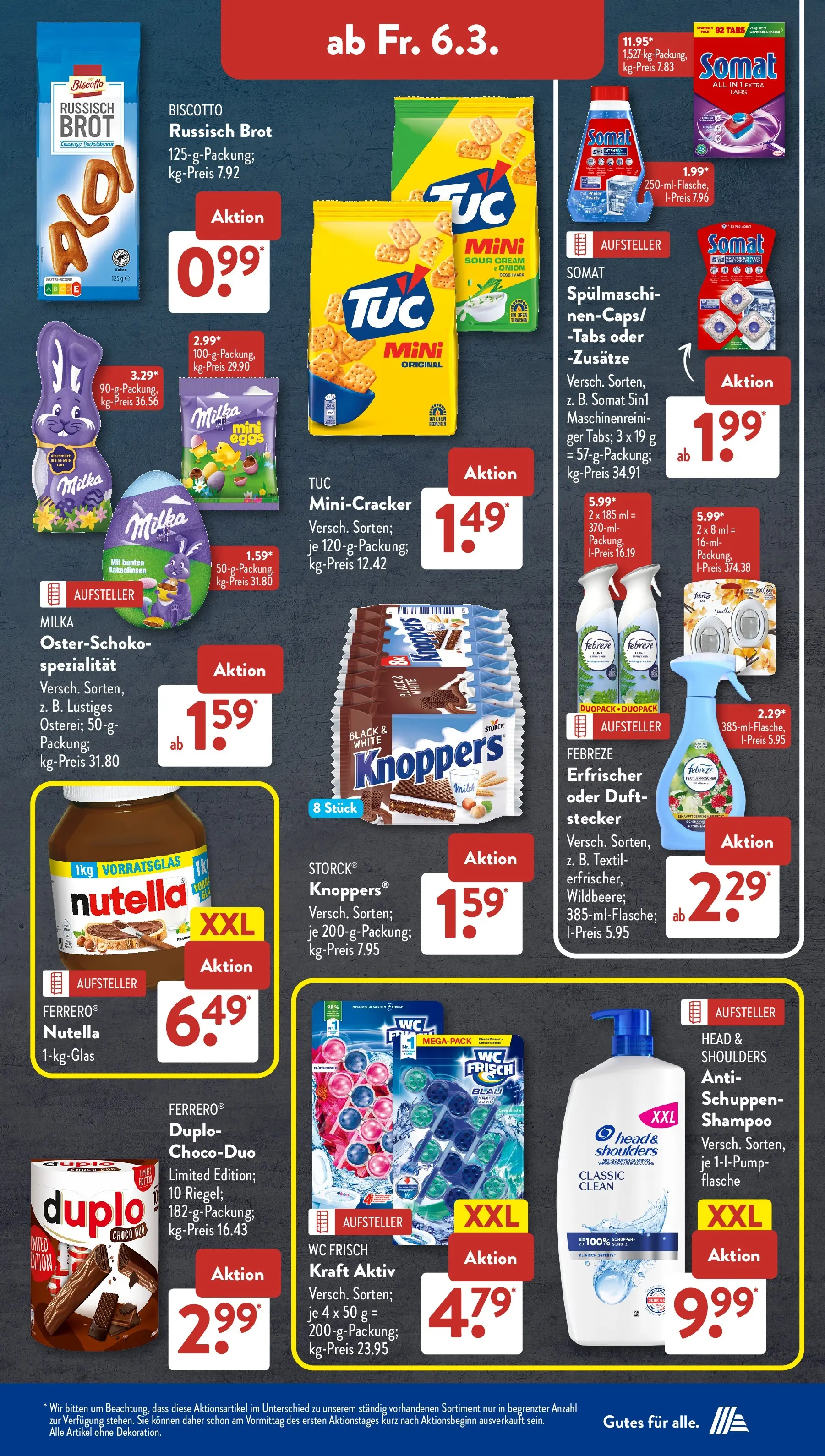 Aldi Süd Wochenangebote (ab 02.03.2026) zum Blättern | Seite: 23 | Produkte: Duft, Shampoo, Milka, Wc frisch