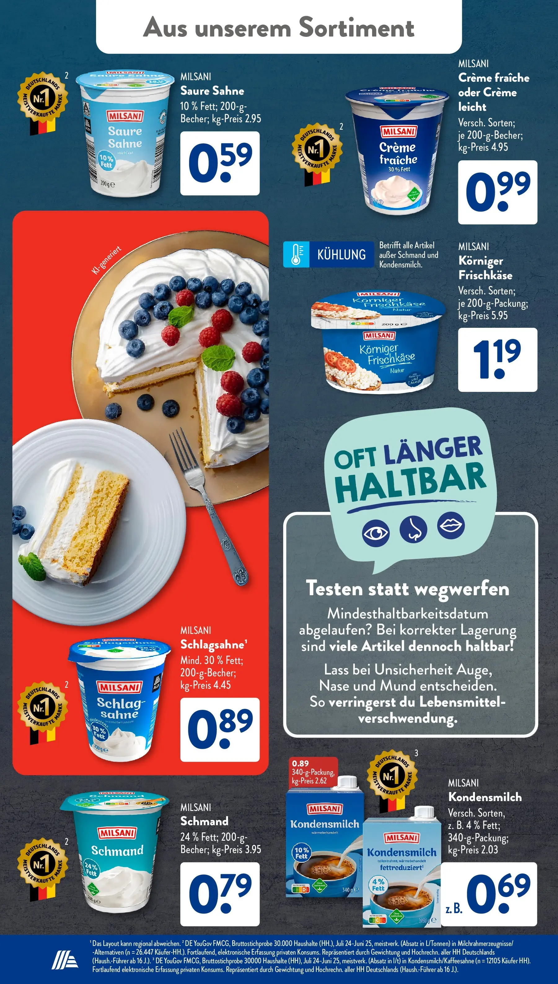 Aldi Süd Wochenangebote (ab 02.03.2026) zum Blättern | Seite: 32 | Produkte: Creme, Sahne, Frischkase