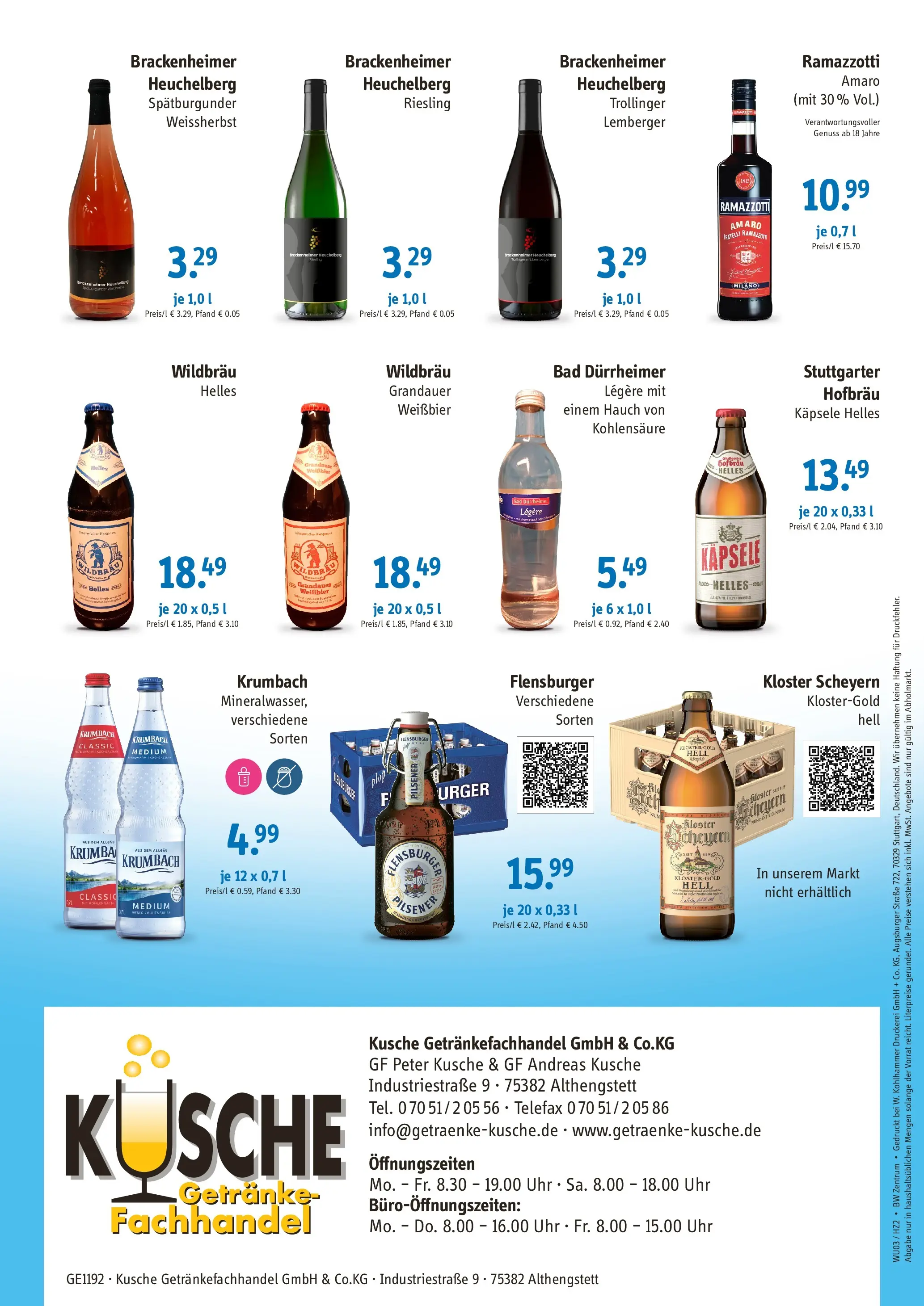 Angebote - Getränke Kusche: Angebote (ab 15.03.2026) zum Blättern | Seite: 2 | Produkte: Weißbier, Bad, Flensburger, Uhr