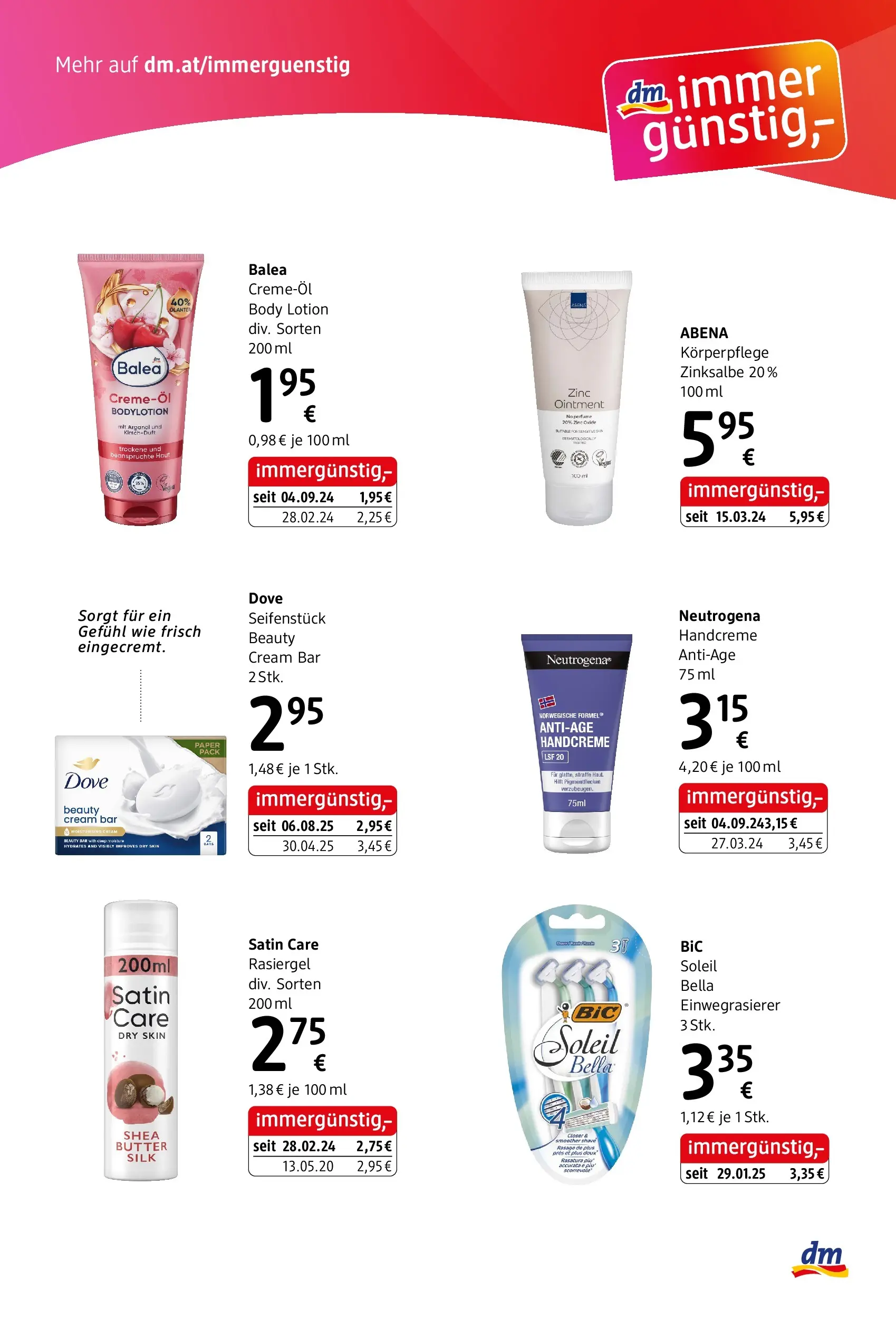 dm drogerie markt Flugblatt März 2026 - Wien von 26.02.2026 - Aktuelle Angebote | Seite: 3 | Produkte: Butter, Handcreme