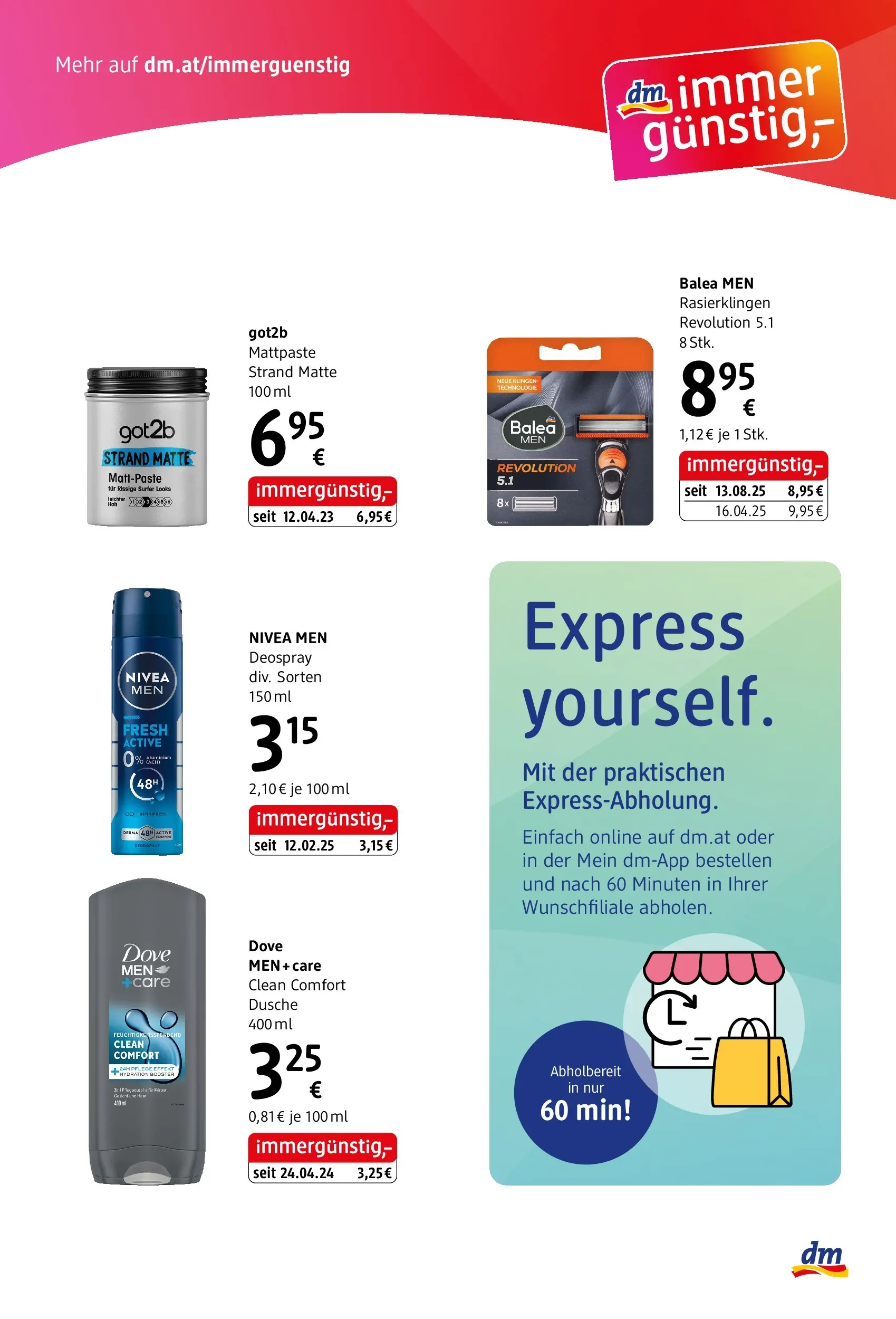 dm drogerie markt Flugblatt März 2026 - Wien von 26.02.2026 - Aktuelle Angebote | Seite: 6 | Produkte: Dusche