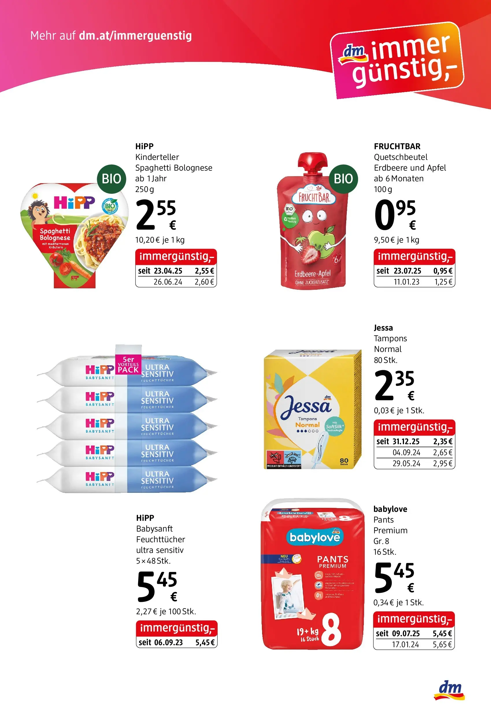 dm drogerie markt Flugblatt März 2026 - Wien von 26.02.2026 - Aktuelle Angebote | Seite: 8 | Produkte: Hajdina liszt, Äpfel