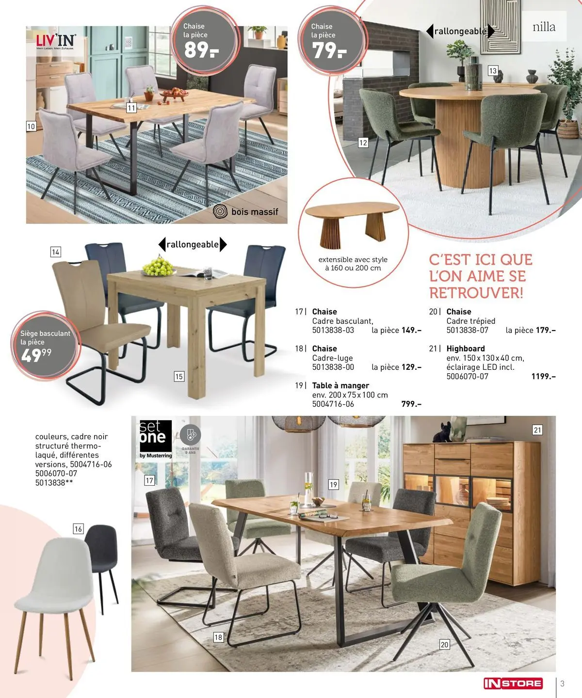 Möbel Martin - Amenagér, c'est facile! à partir du 27/02/2026 - promo en ligne | Page: 3 | Produits: Table, Chaise, Table à manger, Cadre