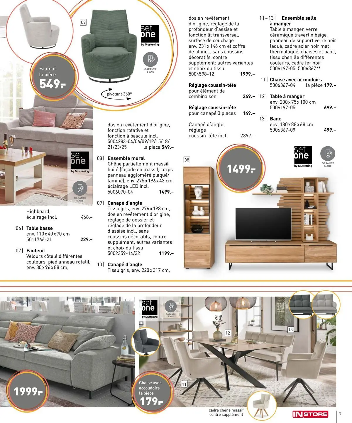 Möbel Martin - Amenagér, c'est facile! à partir du 27/02/2026 - promo en ligne | Page: 7 | Produits: Store, Fauteuil, Table basse, Table à manger