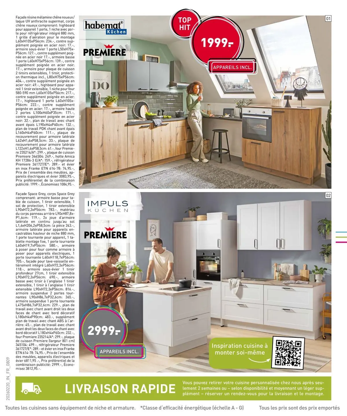 Möbel Martin - Amenagér, c'est facile! à partir du 27/02/2026 - promo en ligne | Page: 8 | Produits: Réfrigérateur, Armoire, Portes, Combinaison