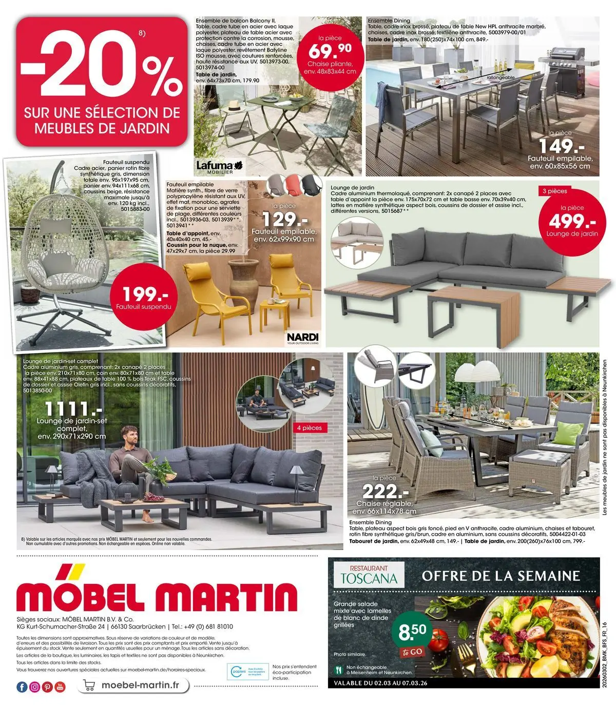 Möbel Martin - Möbel Martin: Offres hebdomadaires à partir du 01/03/2026 - promo en ligne | Page: 16 | Produits: Plateau, Canapé, Table basse, Chaise