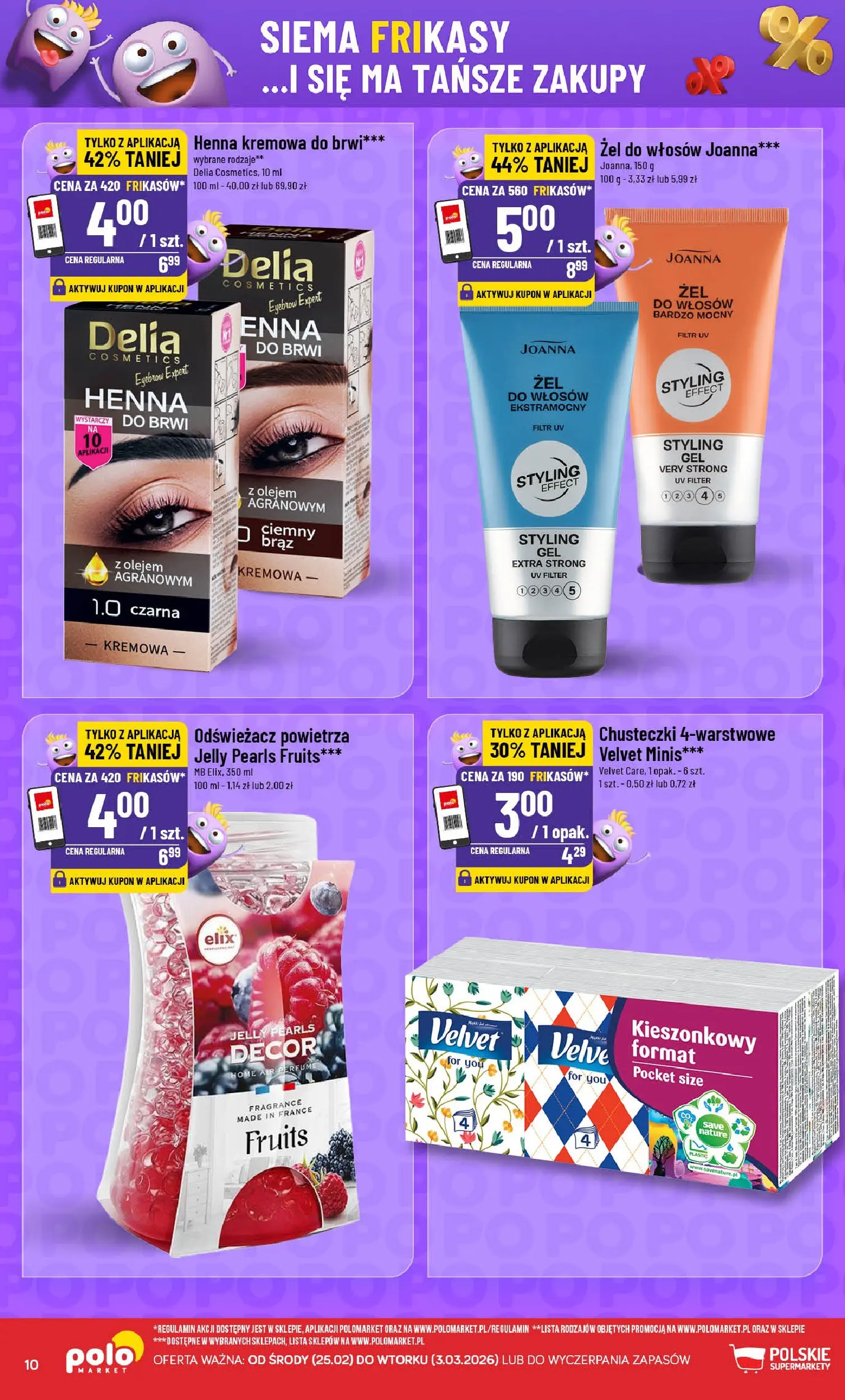 Nowa POLOmarket gazetka od jutra 25.02.2026 (PDF) | Strona: 10 | Produkty: Odświeżacz, Odświeżacz powietrza