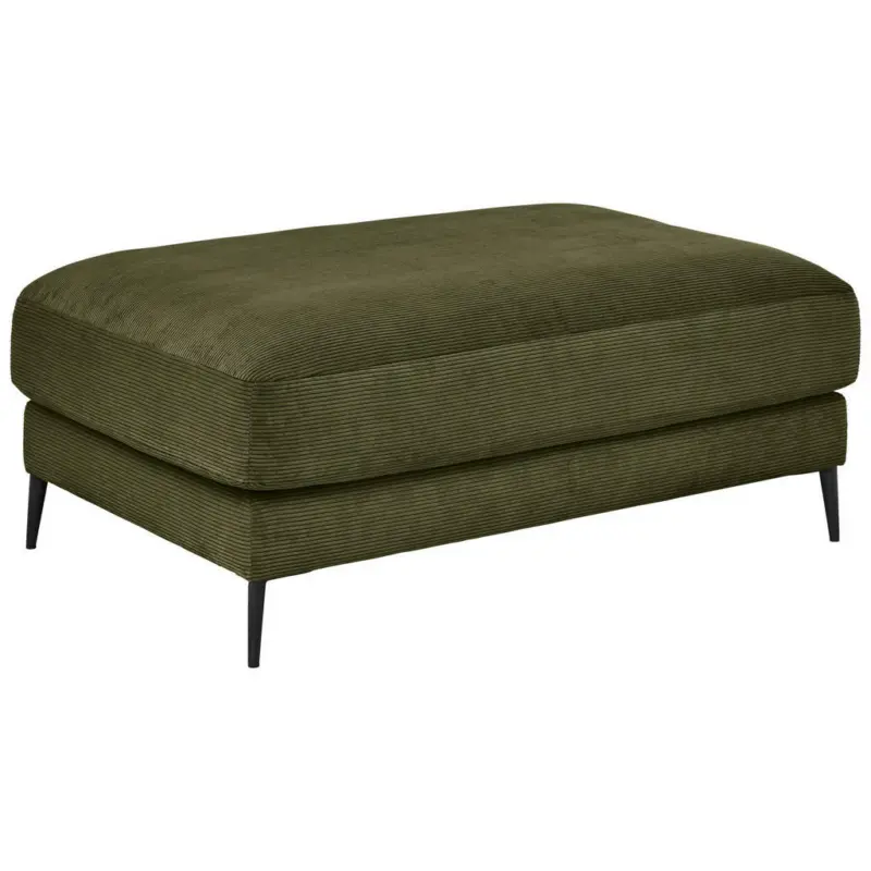 Hocker in Textil Dunkelgr&uuml;n