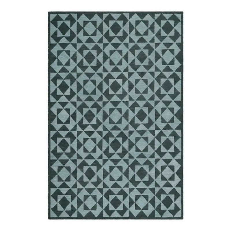 Webteppich 80/150 cm Downtown Dunkelgr&uuml;n, Salbeigr&uuml;n