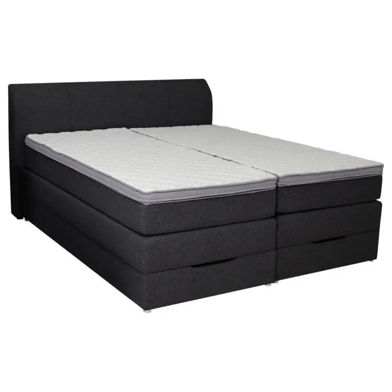 Boxspringbett 180/200 cm in Anthrazit