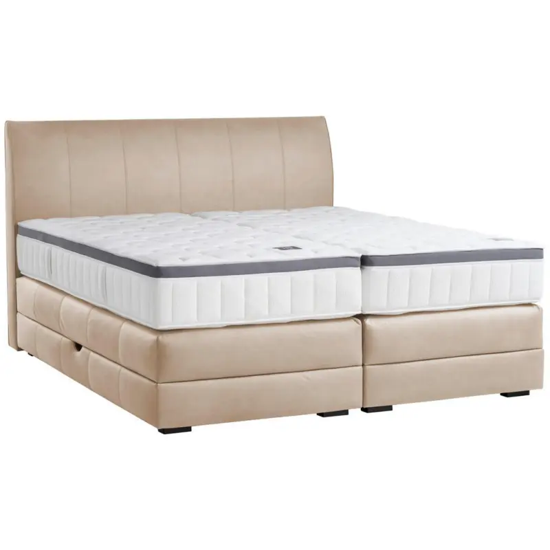Boxspringbett 200/200 cm in Sandfarben