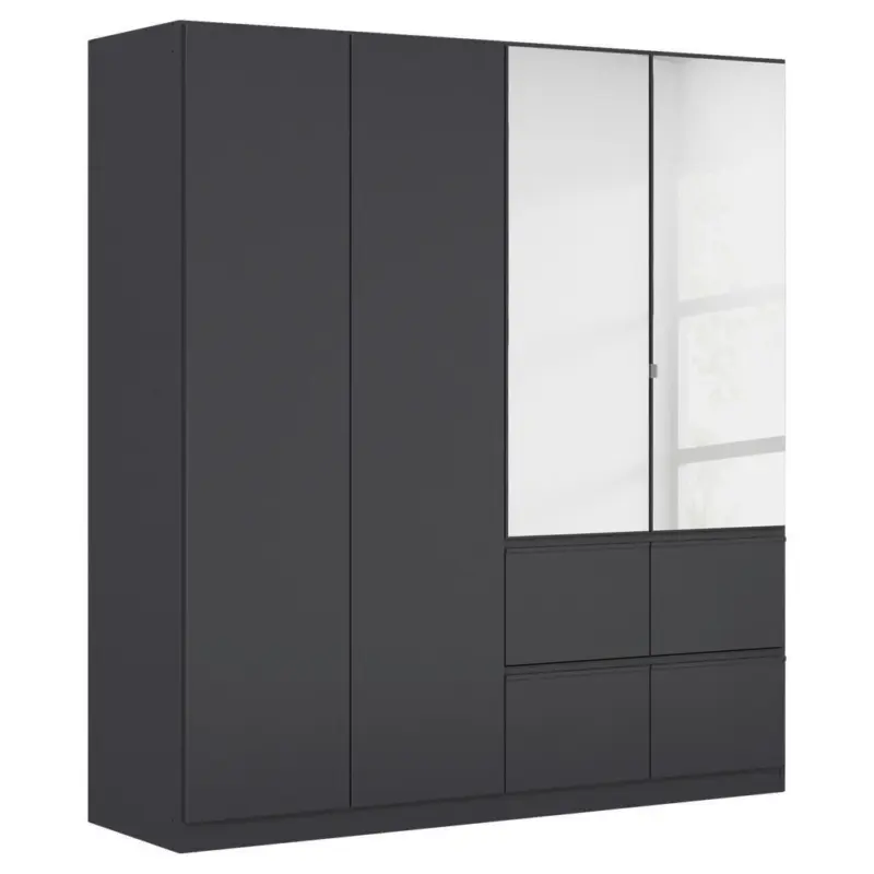 Kleiderschrank in Grau