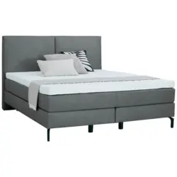 Boxspringbett 160/200 cm in Anthrazit