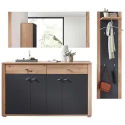 Garderobe 3-teilig in 222/199/38 cm