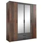 XXXLutz Lauterach - Ihr M&ouml;belhaus bei Bregenz Dreht&uuml;renschrank in Akaziefarben, Schieferfarben