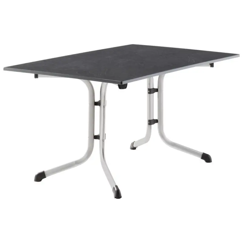 Gartentisch Holzwerkstoff Anthrazit, Graphitfarben rechteckig