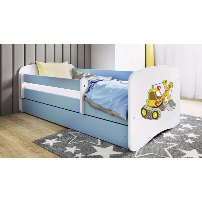 Kinder-/Juniorbett 80/160 cm in Blau