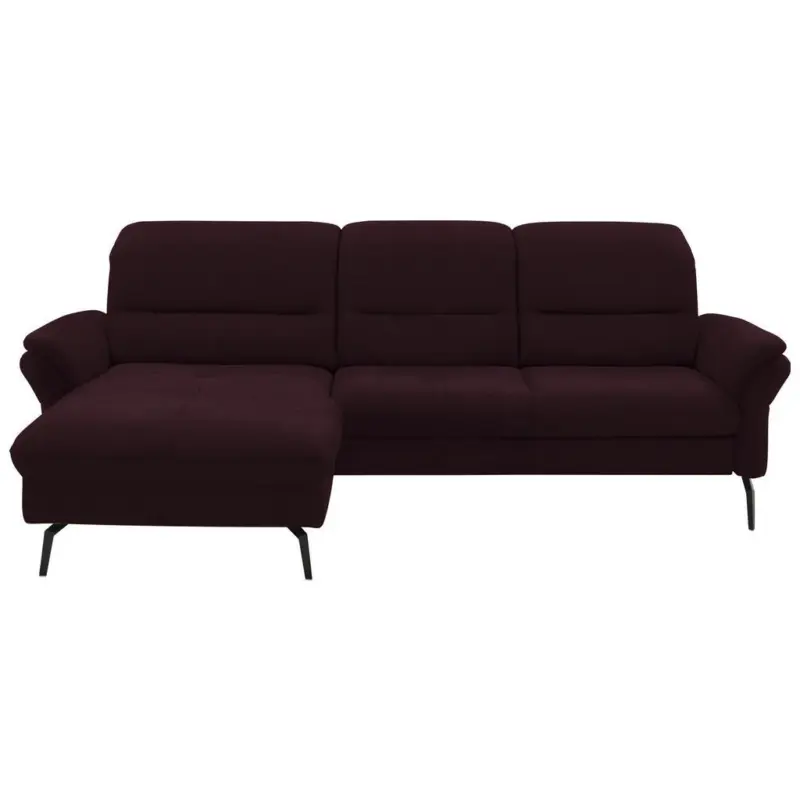 Ecksofa in Flachgewebe Mokka 181/260 cm