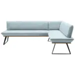 XXXLutz Lauterach - Ihr M&ouml;belhaus bei Bregenz Eckbank 243/163 cm in Schwarz, Eichefarben, Hellblau