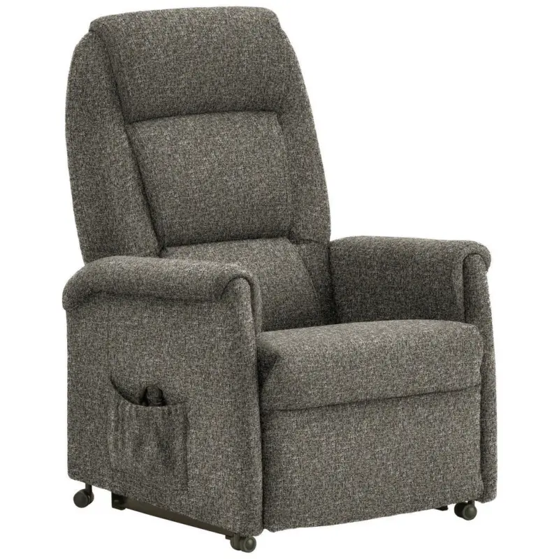 Fernsehsessel in Flachgewebe Graubraun