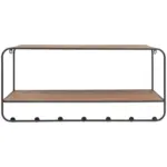 XXXLutz Lauterach - Ihr M&ouml;belhaus bei Bregenz Garderobenleiste in Tanne massiv Naturfarben, Schwarz