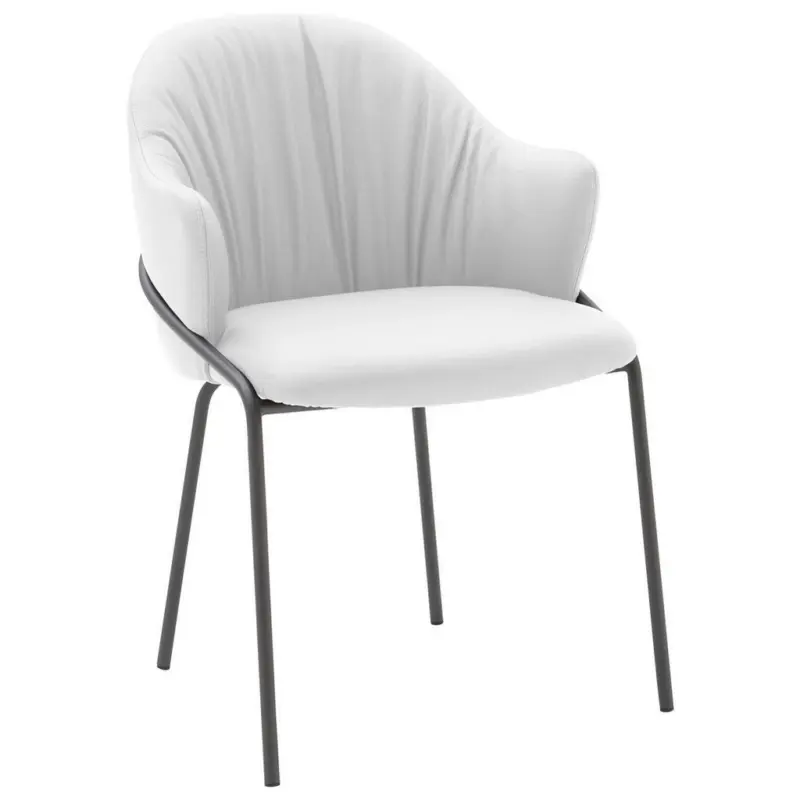 Armlehnstuhl Lederauswahl, Gestellauswahl Echtleder