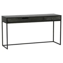 Schreibtisch 140/44/75 cm in Schwarz