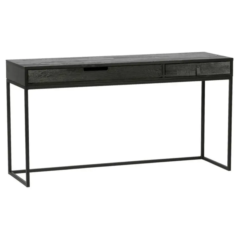 Schreibtisch 140/44/75 cm in Schwarz