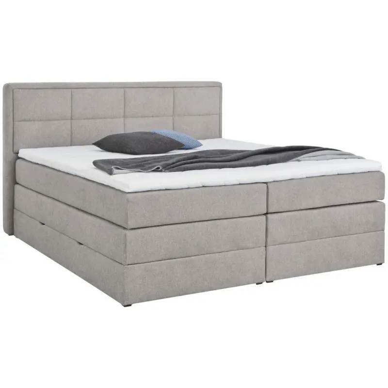 Boxspringbett 200/200 cm in Grau