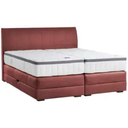 Boxspringbett 200/200 cm in Bordeaux