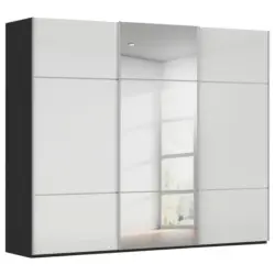 Schwebet&uuml;renschrank in Schwarz, Wei&szlig;