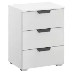 Nachtk&auml;stchen 47/62/42 cm in Wei&szlig;, Wei&szlig; Hochglanz