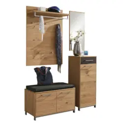 Garderobe 5-teilig in 140/195/40 cm
