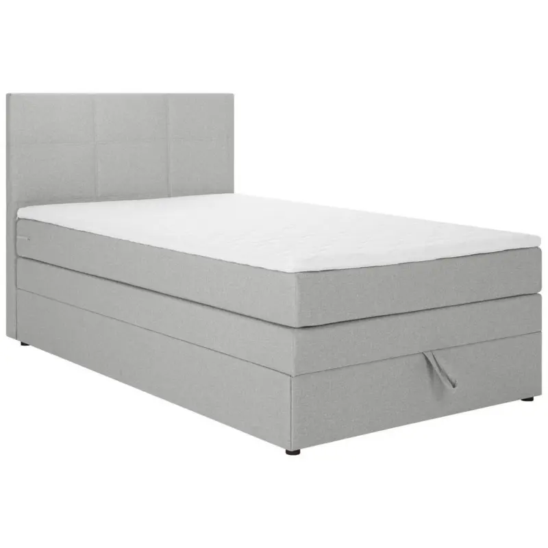 Boxspringbett 120/200 cm in Hellgrau
