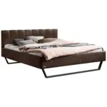 XXXLutz Lauterach - Ihr M&ouml;belhaus bei Bregenz Polsterbett gepolstertes Kopfteil Dunkelbraun 160/200 cm