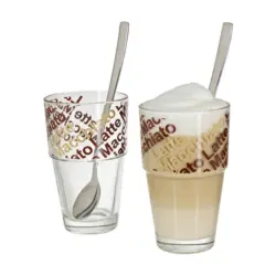 Latte Macchiato Glas Solo 4-teilig