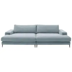 Bigsofa in Cord Hellblau