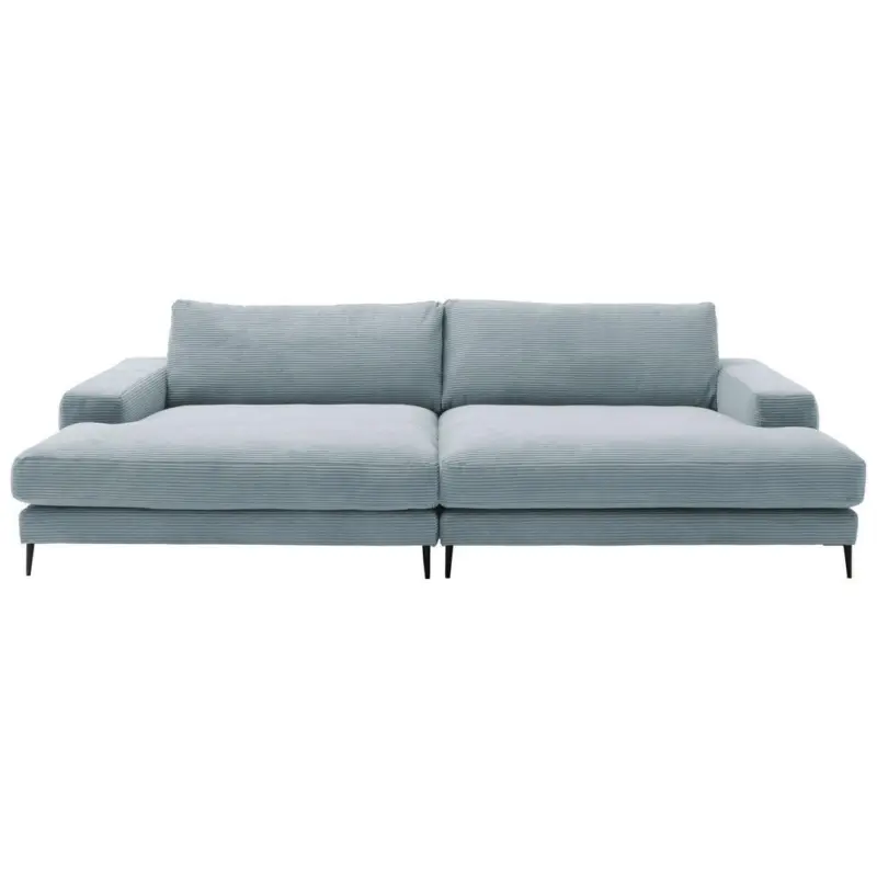 Bigsofa in Cord Hellblau